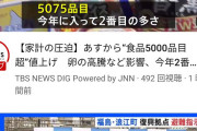 【悲報】貧乏人終了、今日から5000品目値上げ