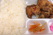 【画像】ふうん、これが「大盛」の唐揚げ弁当かぁ・・・