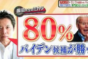 朝日放送テレビ・正義のミカタ「80％バイデンが勝つ！バイデンは優等生タイプ」