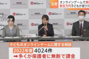 【国民生活センター】「子供が無断でオンラインゲームに課金した」という相談相次ぐ　1年間で4000件　平均金額は33万円