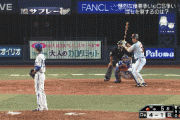 【 GIF 】太るのも才能？ プロ初ホームランを放った時の巨人･岡本･･･
