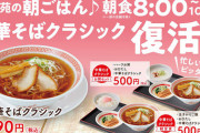 【ラーメン】幸楽苑の290円「中華そばクラシック」が6年ぶり復活！