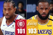 【NBA】レブロンが決勝シュート＆好ディフェンスを見せLALが接戦を制する