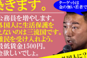 ふーん、世界は三流国だらけなんか　～　【動画】　山本太郎 「外国人に生活保護を与えないのは三流国」