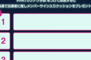 『HKTリクアワ予想』企画　抽選で推しメンバーサイン入りクッションをプレゼント?