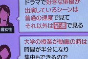 女子大生「動画での授業は倍速で見る。時間が半分にあり集中もできる」