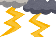 雷がずっと鳴ってる 怖すぎる