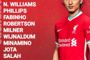 【速報】リバプール南野さん、スタメンキターー！！ｗｗｗｗｗ
