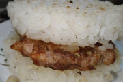 (´・ω・`)ライスバーガー作ったよ