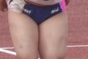 陸上女→太ももムチムチィ！へそチラッ！お尻プリプリッ！