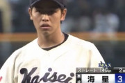 【gif】甲子園で阪神・江越の親戚が登板www