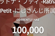 ラトナ・プティがch登録者数10万人突破！！【Vtuber】