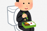 海外「悲しいなあ…日本の社会不安は計り知れないんだなあ…」日本ではトイレでご飯を食べる人がいるらしい（海外の反応）