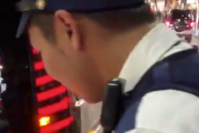野獣みたいな声の警官、仕事中なのにヤンキーの車に興味津々
