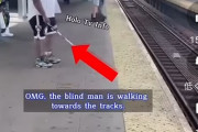 陽キャ「！？　あの盲人、線路に落ちそうやんけ！」