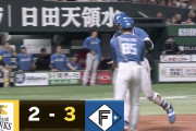 【速報】日ハム万波、上沢から弾丸勝ち越しHRきたあああああああ
