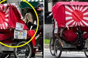 旭日旗を掲げた人力車、米国ニューヨークを歩き回る＝韓国の反応