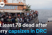 コンゴ、278人を乗せたフェリーが転覆　少なくとも78人が死亡、定員超過か 動画あり