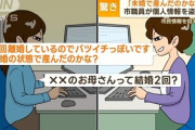 役人「××のお母さんって結婚2回？」全市民の個人情報使いチャットで盛り上がる