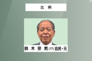 ロシア国営メディア、鈴木宗男氏の当選を速報で伝える「対露関係で著名」「有力な政治家」