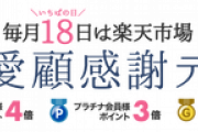 楽天市場､｢ポイント最大4倍 ご愛顧感謝デー｣を開始