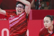 【速報】卓球・混合ダブルスで水谷/伊藤ペア、金メダル獲得！！！卓球での金メダルは日本史上初！