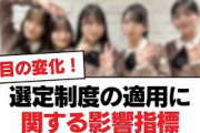 【日向坂46】選定制度の適用に関する影響指標【日向坂・日向坂で会いましょう】