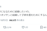 【悲報】女さん「女性はね、幸せになるために結婚したいの。分かる？」
