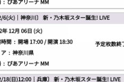 AKBが終わった一方で乃木坂が活動数ヶ月の新人だけでド平日のぴあアリーナ2daysを即完させてしまってるわけだが