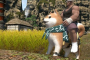 【FF14】超巨大柴犬！？ルガやオスラが乗る柴犬マウント、デカ過ぎるwｗｗｗｗｗ