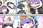 【FGO】鏡餅をしまうぐだ子にペンギン鏡餅を披露するラムダリリス！！　「(一生、正月でいい！)」