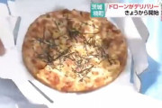ドローンを利用したフードデリバリーサービスが開始 「畑の作業を終えて熱々のピザが食べられて最高です」