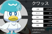 ポケモンSVの御三家水タイプの「クワッスさん」コアルヒー先輩とキャラ被ってしまう