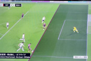 【画像】大迫のゴール取り消しオフサイド判定ギリギリすぎた