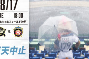 オリックス対日ハム、雨天中止