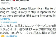 NPB球団が王柏融に興味　来季も日本でプレーする可能性が浮上