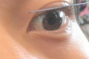 ワイちゃん！！！！まつ毛にシャー芯が乗る！！！（※画像あり）
