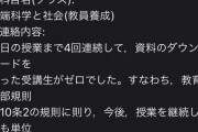 【悲報】うちの大学教授、キレて授業放棄してしまうｗｗｗｗｗｗｗｗｗｗｗ