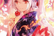 【FGO】riokaさんのポニテ浴衣の巴さんイラスト！！　巴さん、お綺麗です////