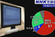 「生成AI」偽情報と規制 “規制強化すべき”61％ NHK世論調査