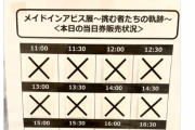 池袋のメイドインアビス展、盛況で大体完売の模様。未就学児は無料（意味深）