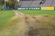 旭川スタルヒン球場の芝生、音楽フェスで荒廃　復旧に1千万円以上