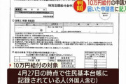 ついに俺の元に10万円の申請書類が届いたｗｗｗｗ