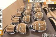 【朗報】大谷グローブ、一つの小学校に15個集まる