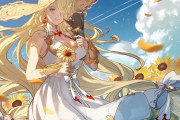 【グラブル】いよいよ夏本番！ひまわり畑で微笑むプレデターのイラストが公開！