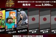スマブラ参戦でマイクラ・セフィロスに続けるサードキャラなんていないから次は任天堂から来るよな