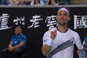 フォニーニ、ラケット殴って勝利！！真っ赤な拳でガッツポーズ！！全豪３回戦へ！