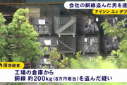 【悲報】年収1000万円超の課長さん、銅線を盗んで会社をクビになってしまう