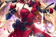 【FGO】ドレス姿のエレちゃんイラスト！！　赤いドレスが似合いますね！！