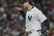 ヤンキースのゲリット・コール 4勝0敗 奪三振率10.16 防御率0.95 WHIP0.74